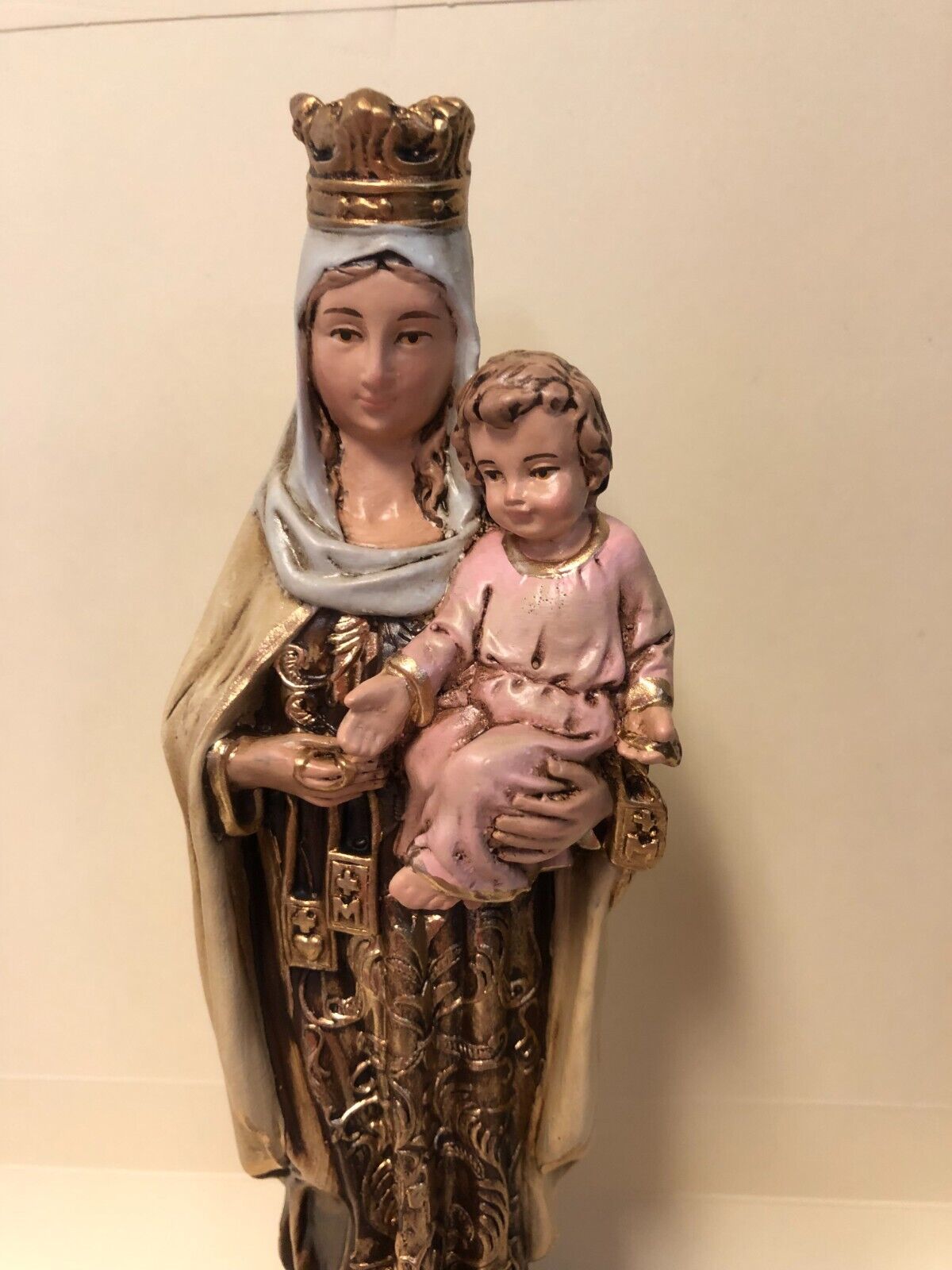 Our Lady of Mount Carmel 9" Statue, New from Colombia - Bob and Penny Lord