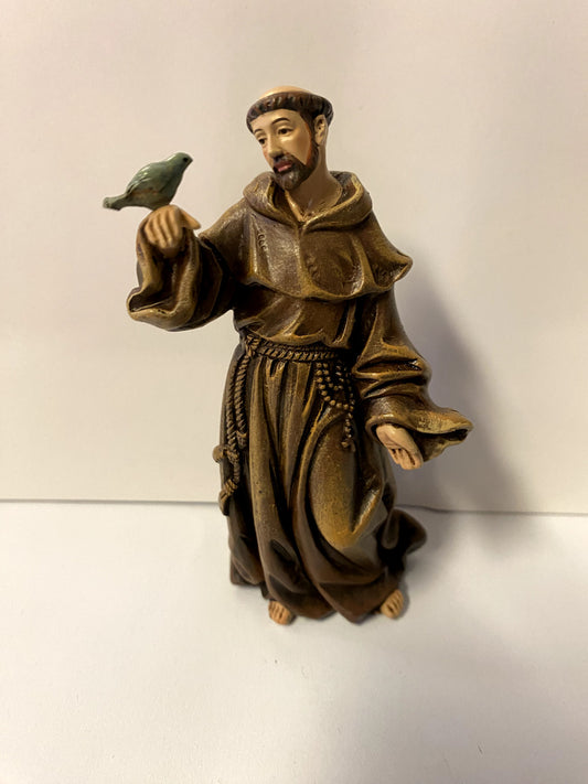 Saint Francis of Assisi 4 " Small Statue, New - Bob and Penny Lord