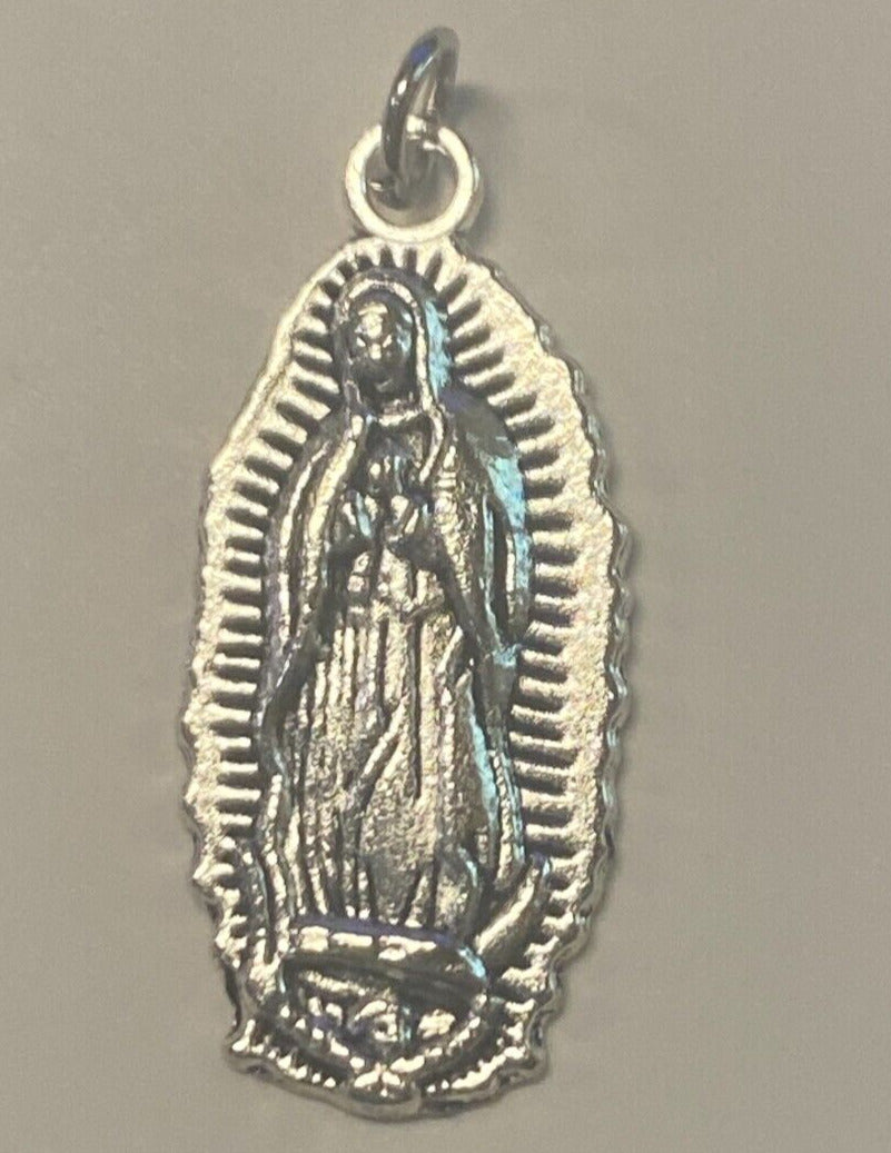 Our Lady of Guadalupe Silver Plated 1"  Medal, New #2 - Bob and Penny Lord