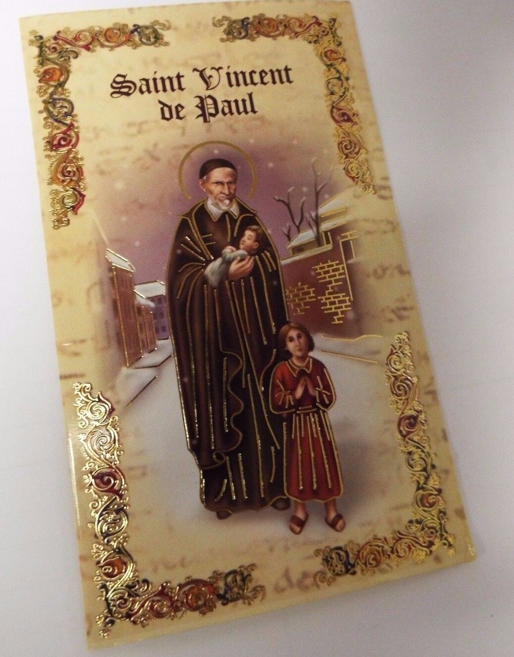 Saint Vincent de Paul Biography & Prayer Folder, New - Bob and Penny Lord