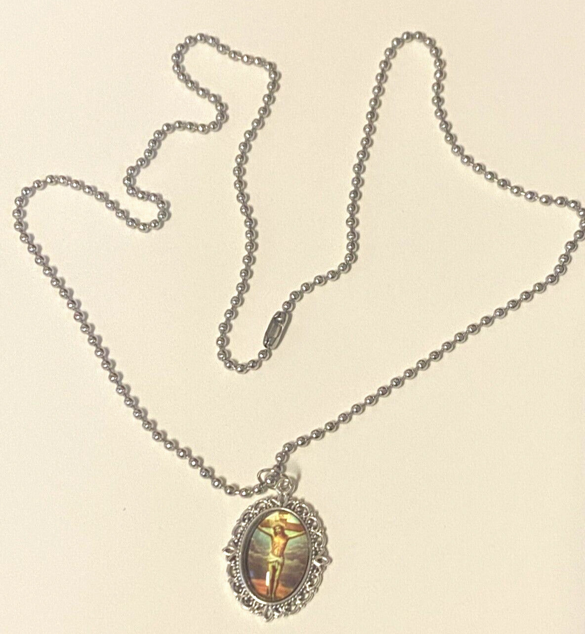 Saint Maximilian Kolbe Museum HIstory /Crucified  Jesus  Necklace New from Japan - Bob and Penny Lord