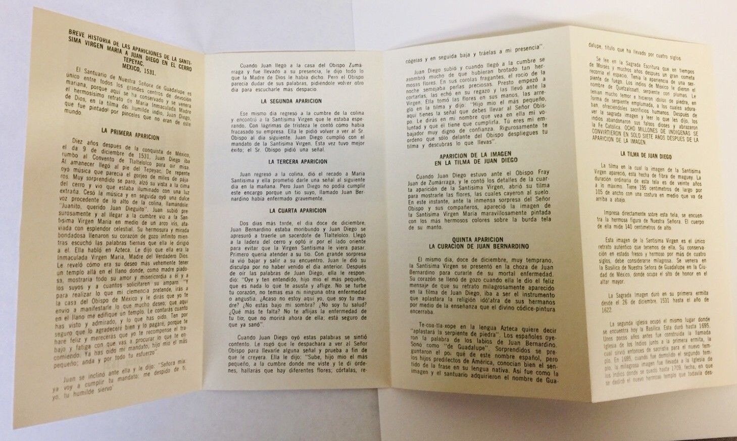 Breve Historia de las Apariciones de La Virgen de Guadalupe, en Español - Bob and Penny Lord