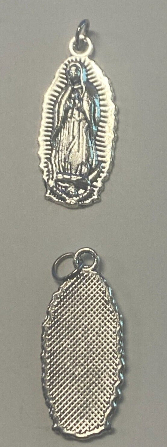 Our Lady of Guadalupe Silver Plated 1"  Medal, New #2 - Bob and Penny Lord