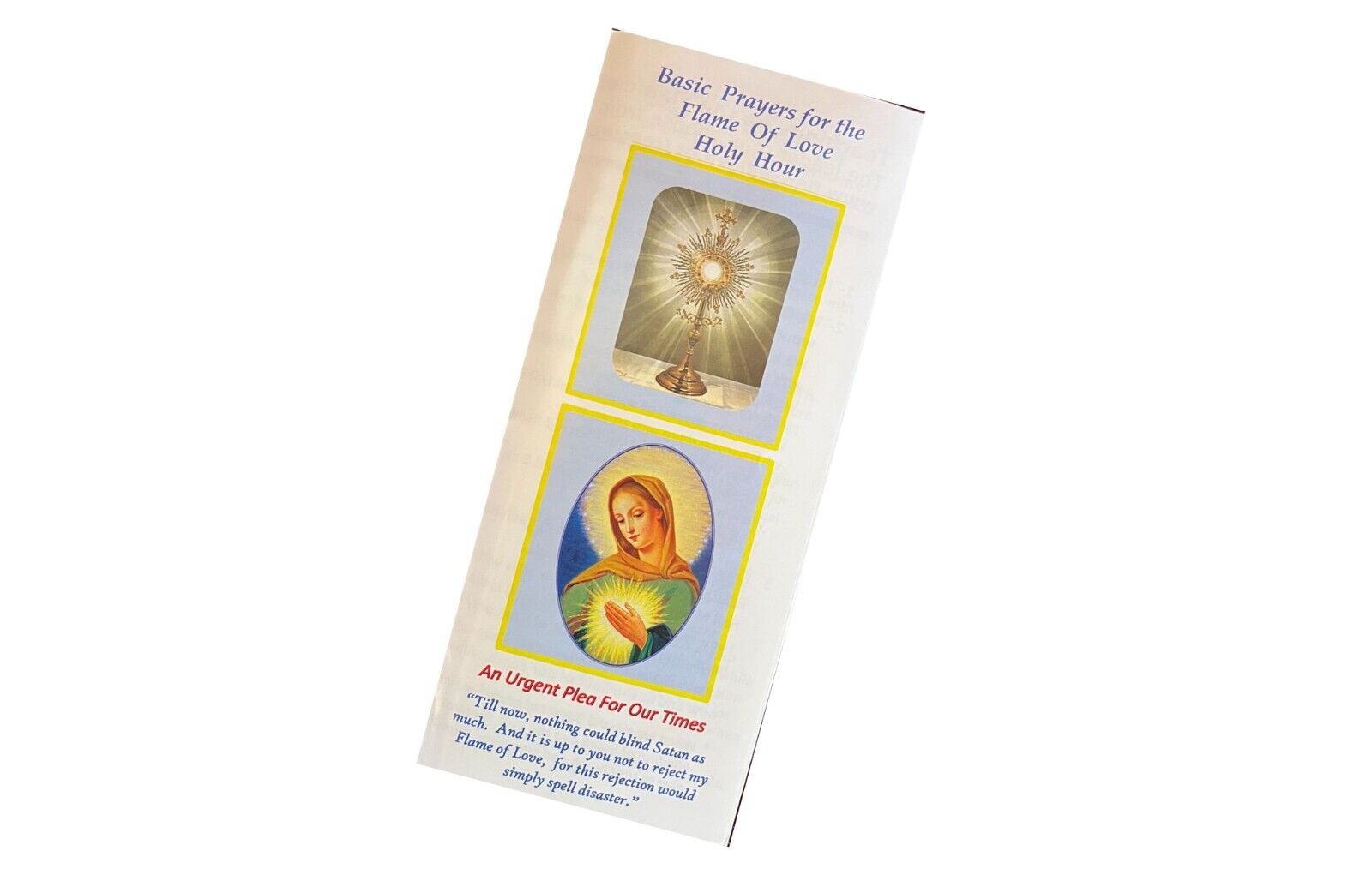 Flame of Love Holy Hour Trifold Packages - Bob and Penny Lord