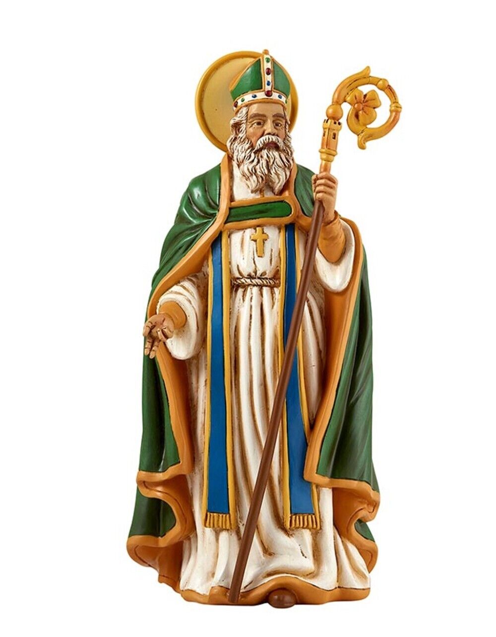 Saint Patrick  8" Statue, New - Bob and Penny Lord