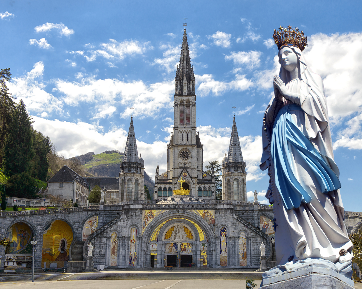 Our Lady of Lourdes 8 by 10 Print - Bob and Penny Lord