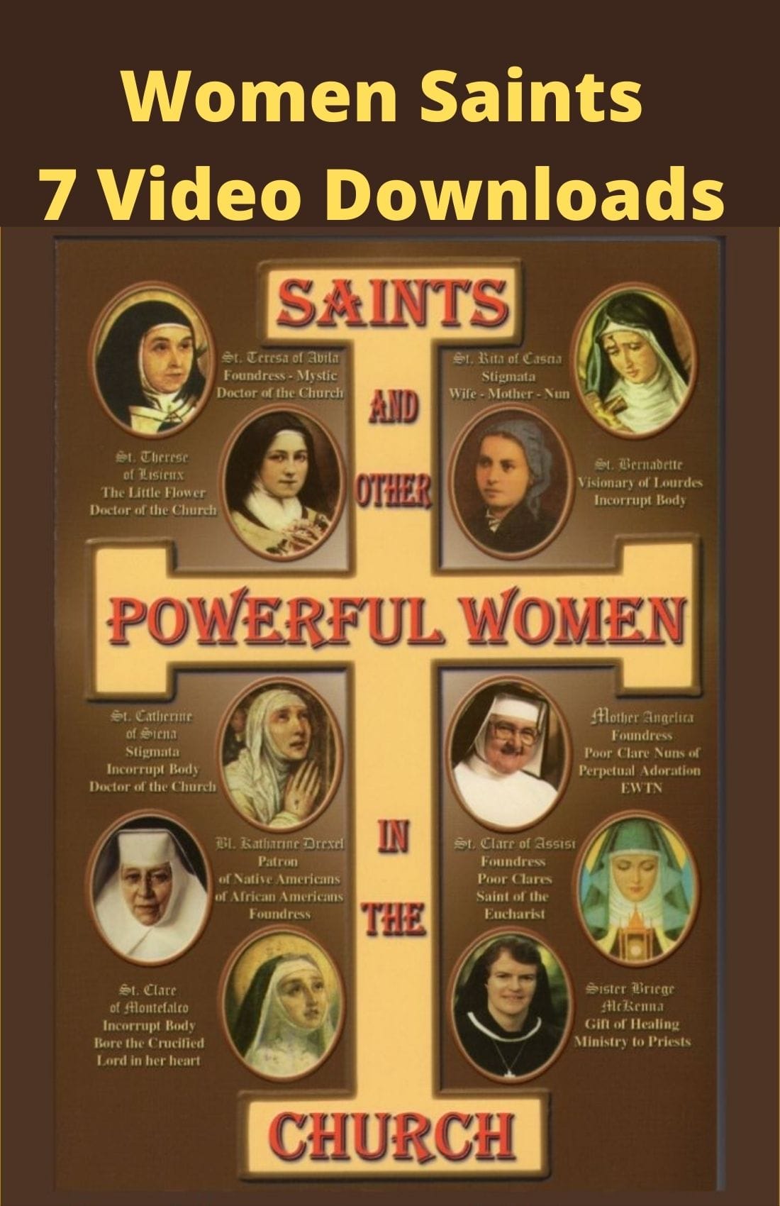 AAA Saints and Other Powerful Women in the Church Set of 7 Video Downloads Discounted Bundle - Bob and Penny Lord