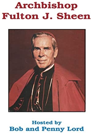 DVD of Archbishop Fulton J. Sheen by Bob and Penny Lord Ministry, featuring a cover image of the religious speaker and author.