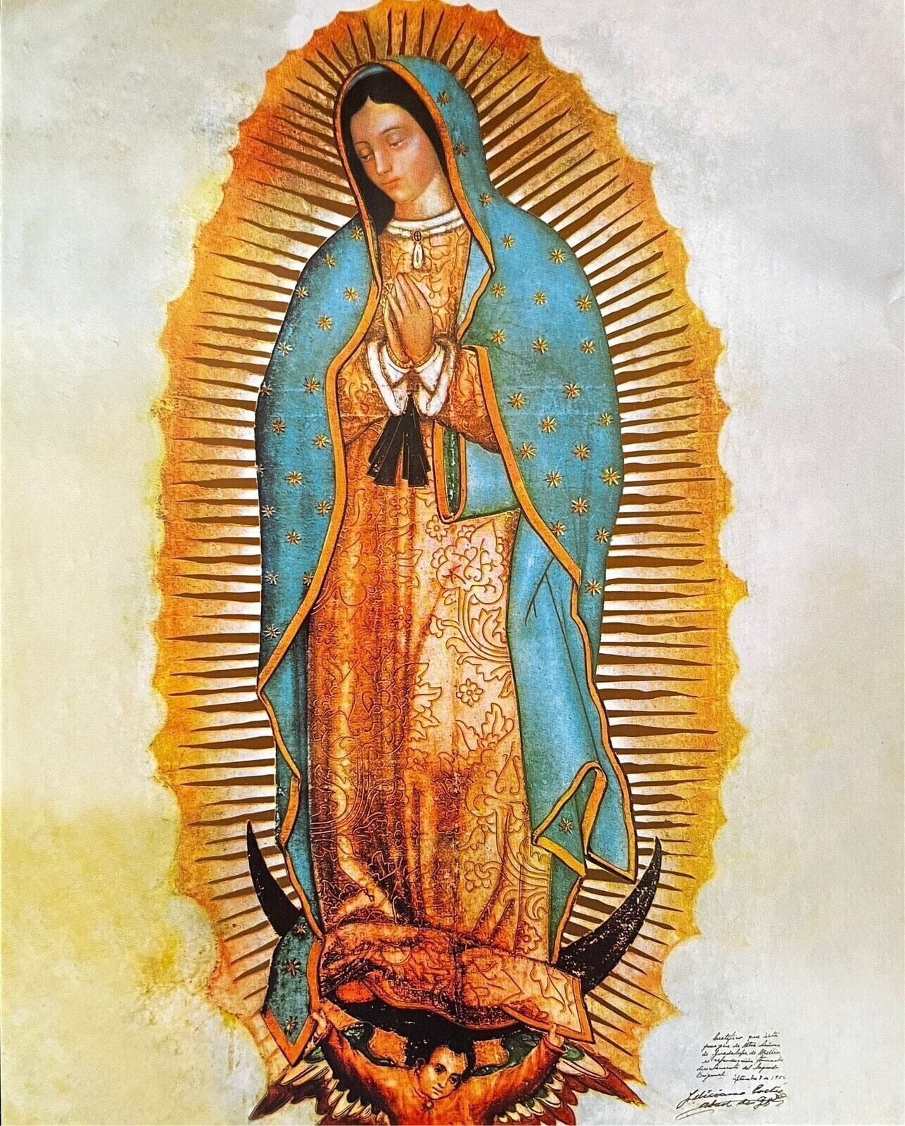Set of nine Blessed Mother 8x10 art prints by Journeys of Faith, featuring religious images of the Virgin Mary.