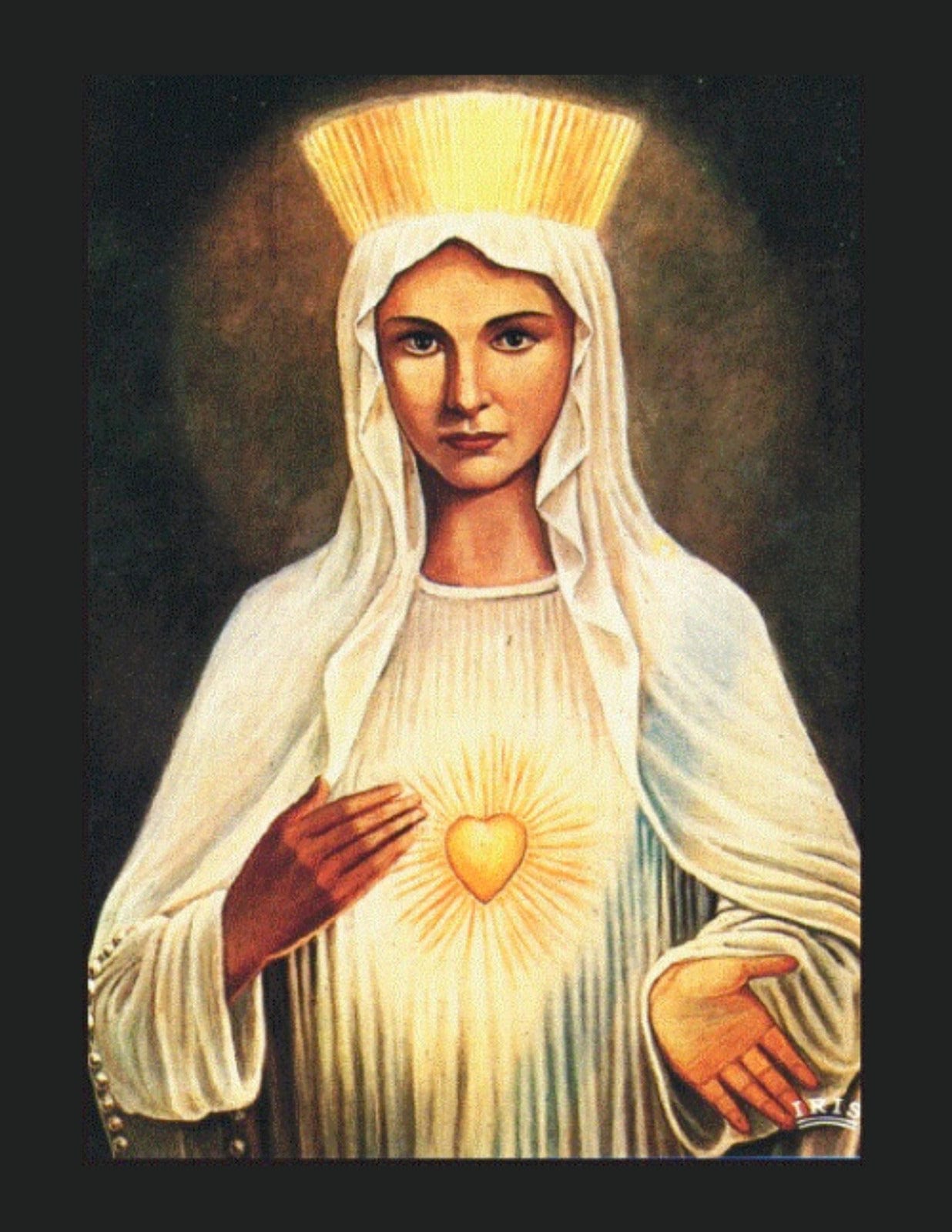 Set of nine Blessed Mother 8x10 art prints by Journeys of Faith, featuring religious imagery and serene depictions of the Madonna.