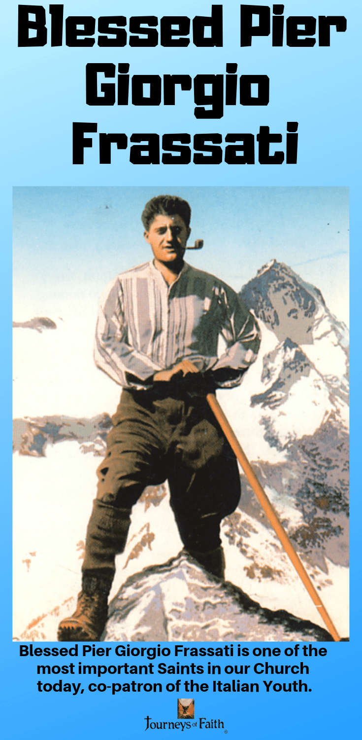 DVD of Blessed Pier Giorgio Frassati by Bob and Penny Lord, featuring a cover image of the Catholic saint.