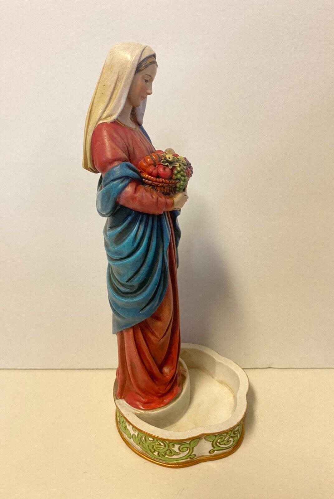 8-inch "Bountiful Blessings" Blessed Mother statue by Bob and Penny Lord, detailed religious figure collectible.