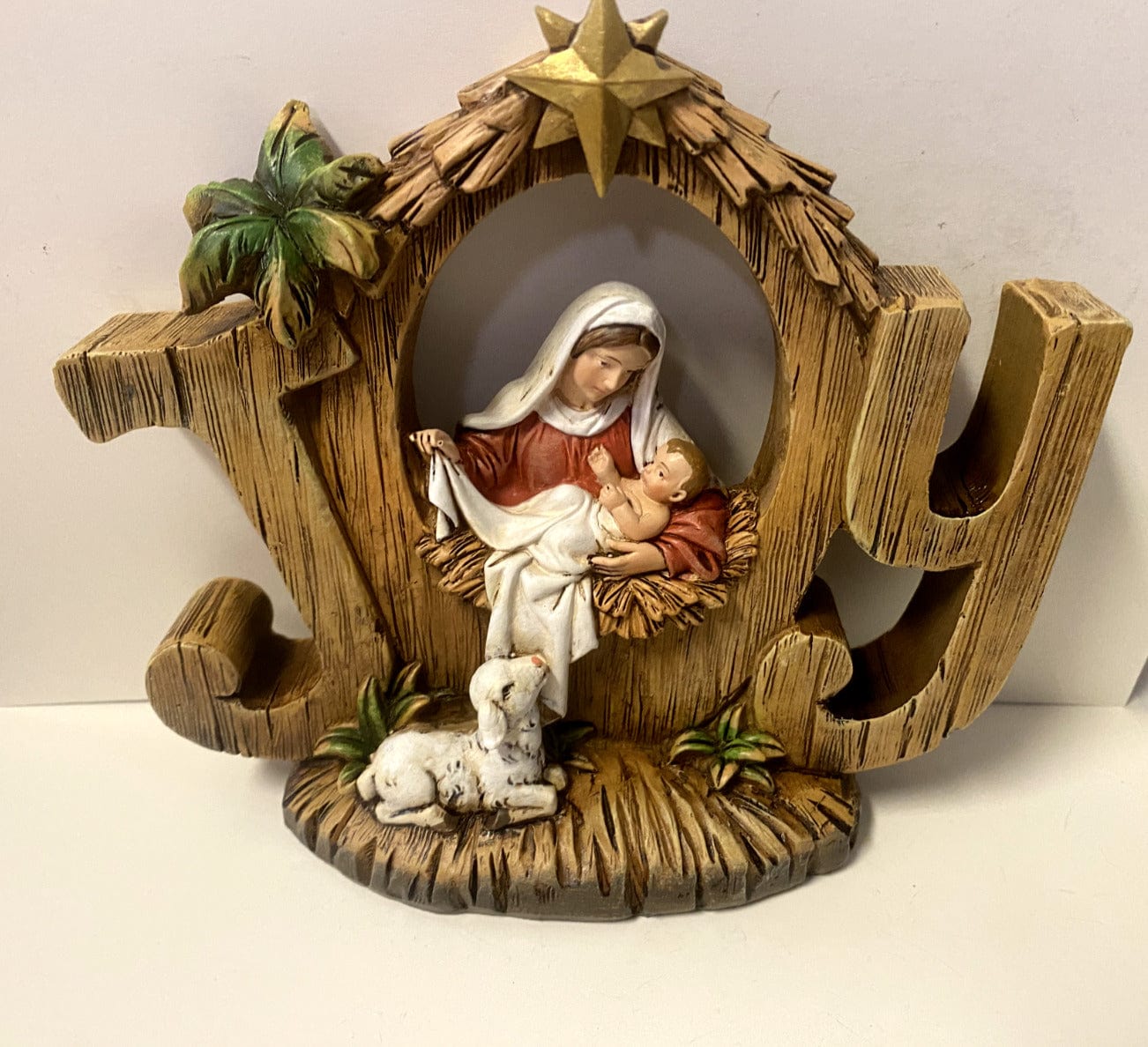 Bob and Penny Lord Christmas Joy Nativity figurine, seasonal collectible depicting the nativity scene with detailed figures.