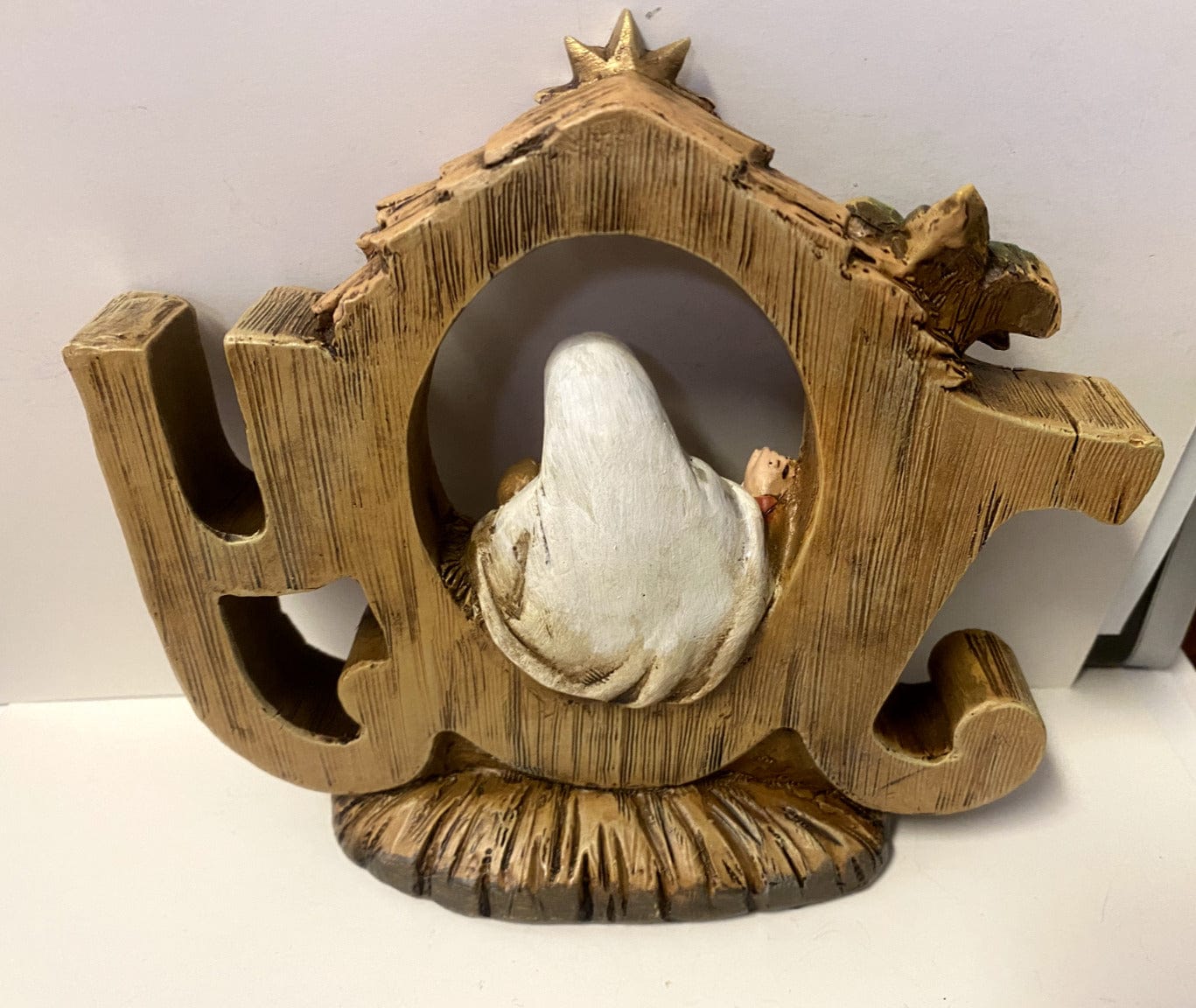 Bob and Penny Lord Christmas Joy Nativity figurine, detailed holiday collectible with nativity scene figures in festive display.