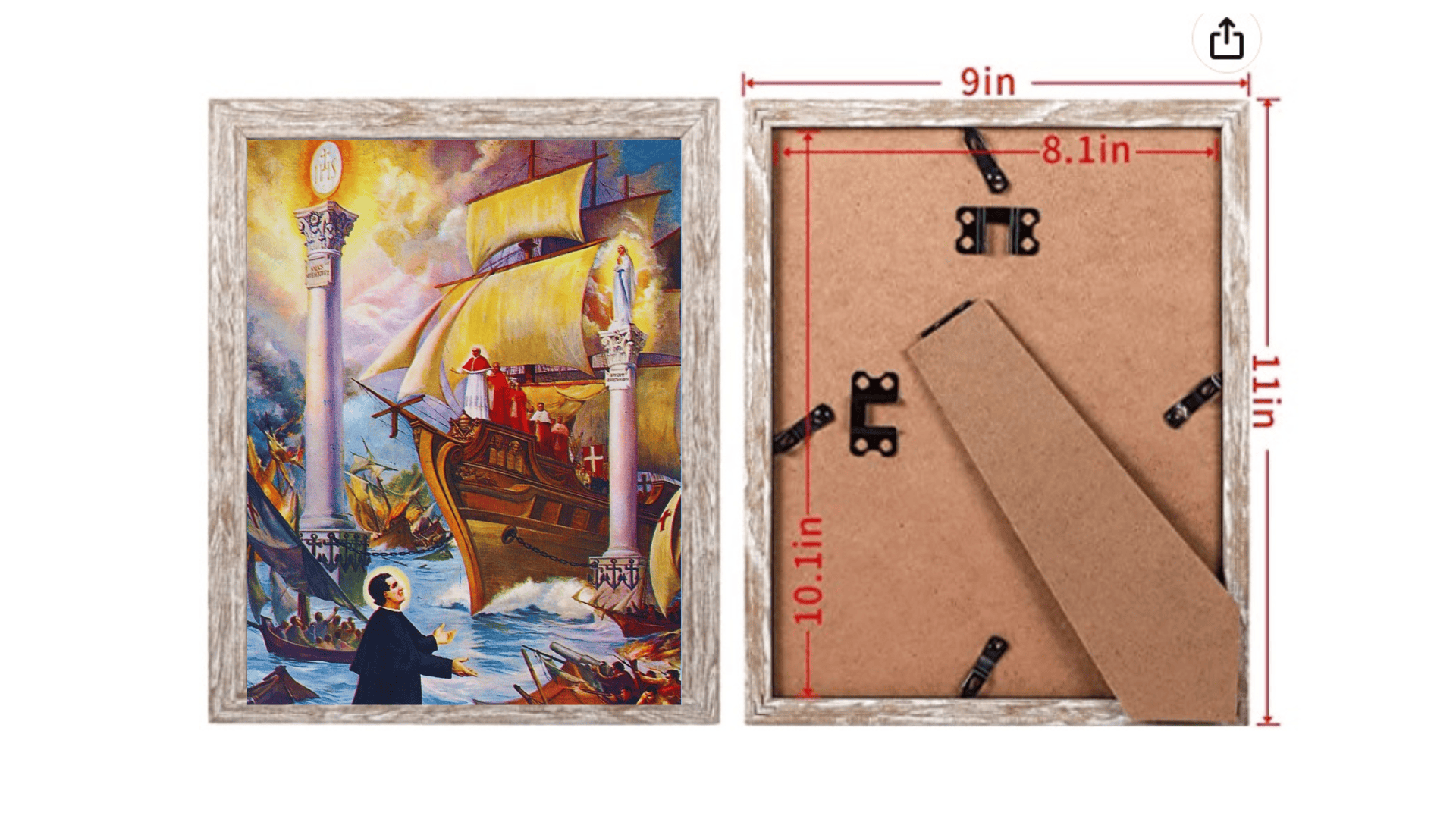 8x10 print of Dream of Saint John Bosco poster by Bob and Penny Lord, featuring a detailed religious artwork.