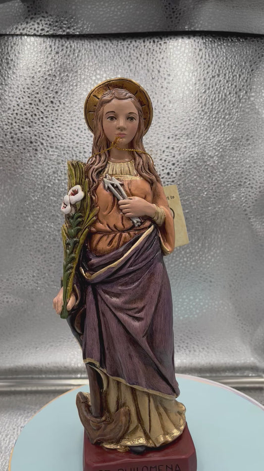 Saint Philomena 10"  Statue, New from Colombia #L004