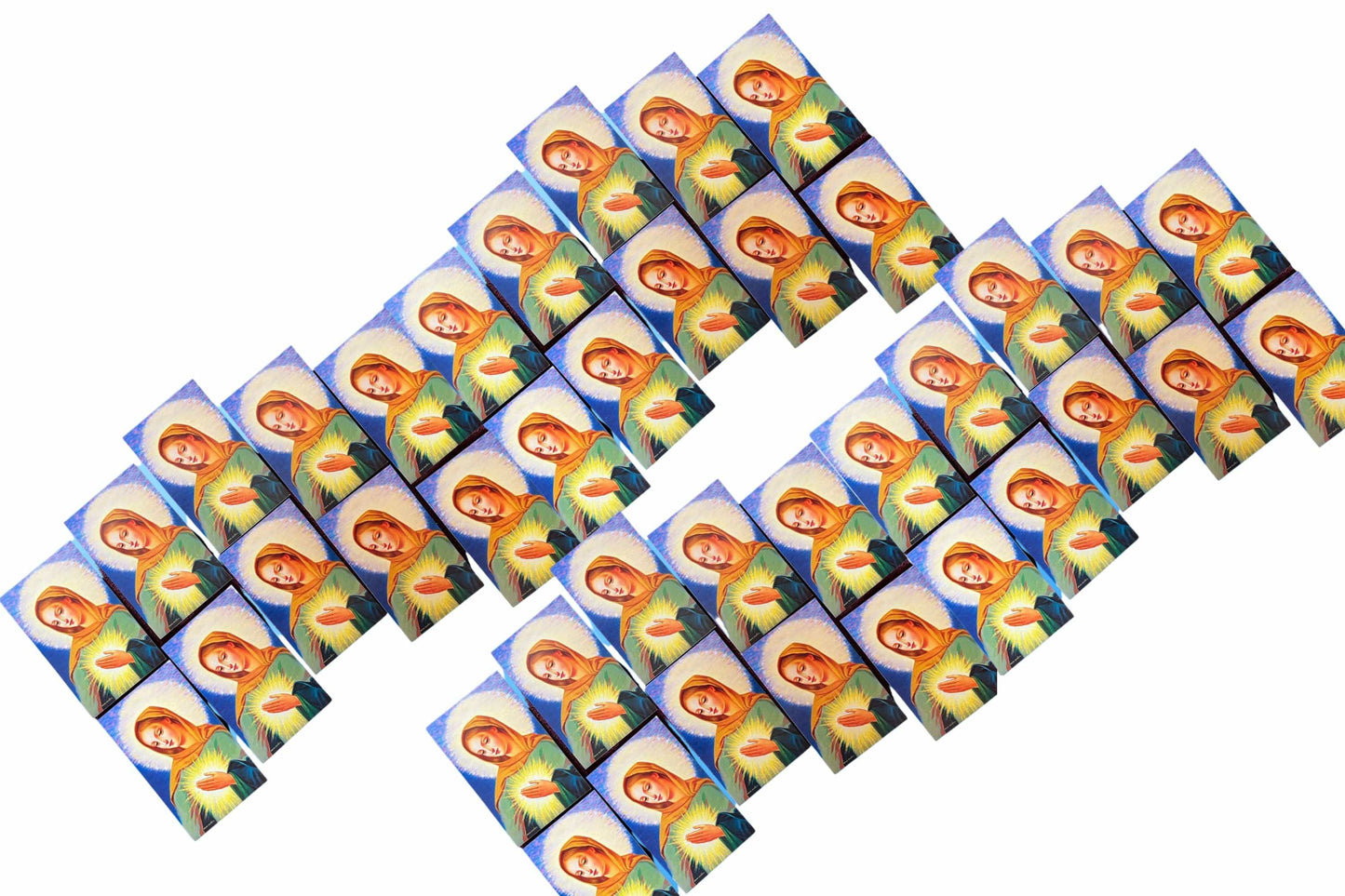 Set of 50 Flame of Love Prayer Cards by Bob and Penny Lord, featuring religious prayers and imagery in a compact pack.