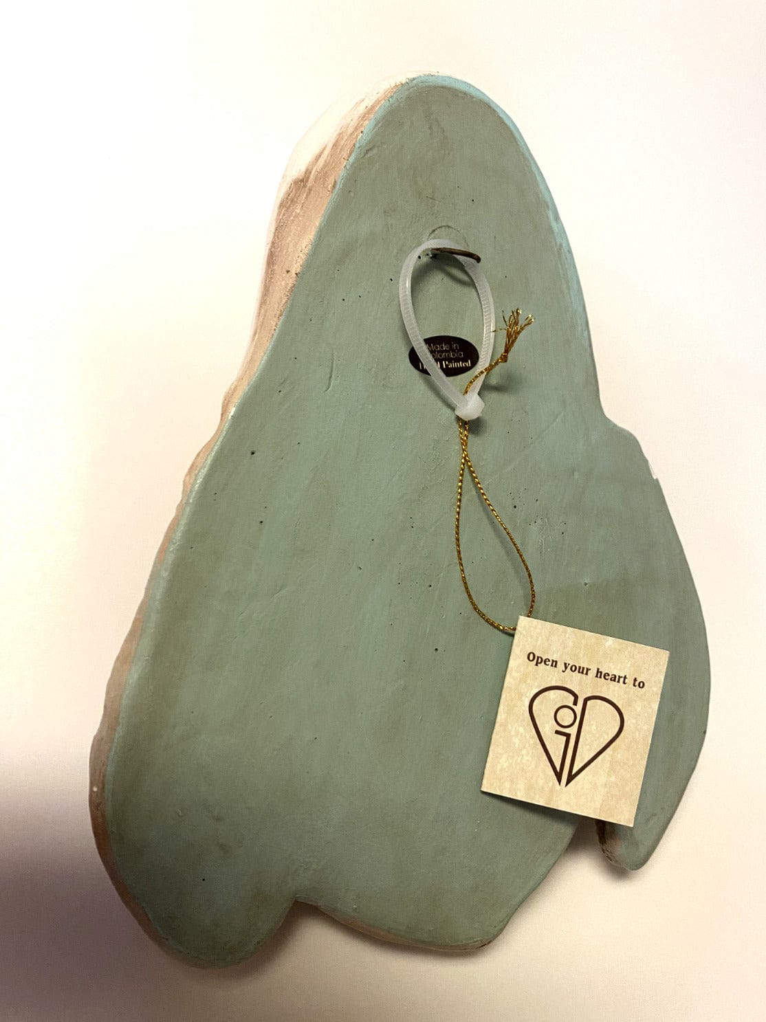 Hand-painted 9-inch Immaculate Heart of Mary wall plaque by Bob and Penny Lord, featuring detailed religious artwork.