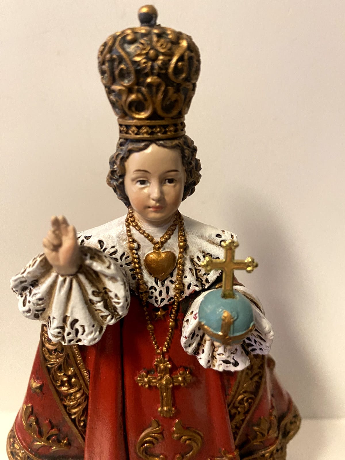 6-inch Infant Jesus of Prague statue by Bob and Penny Lord, detailed religious collectible figure in Christian spirituality collection.