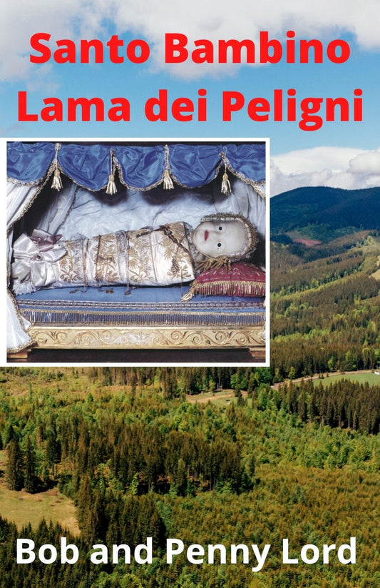 DVD cover of Infant of Lama dei Peligni by Bob and Penny Lord Ministry featuring religious artwork and title text.