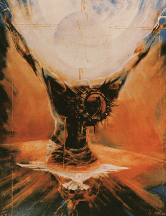 8x10 print of Jesus Christ crucified poster by Bob and Penny Lord, featuring a detailed religious artwork image.