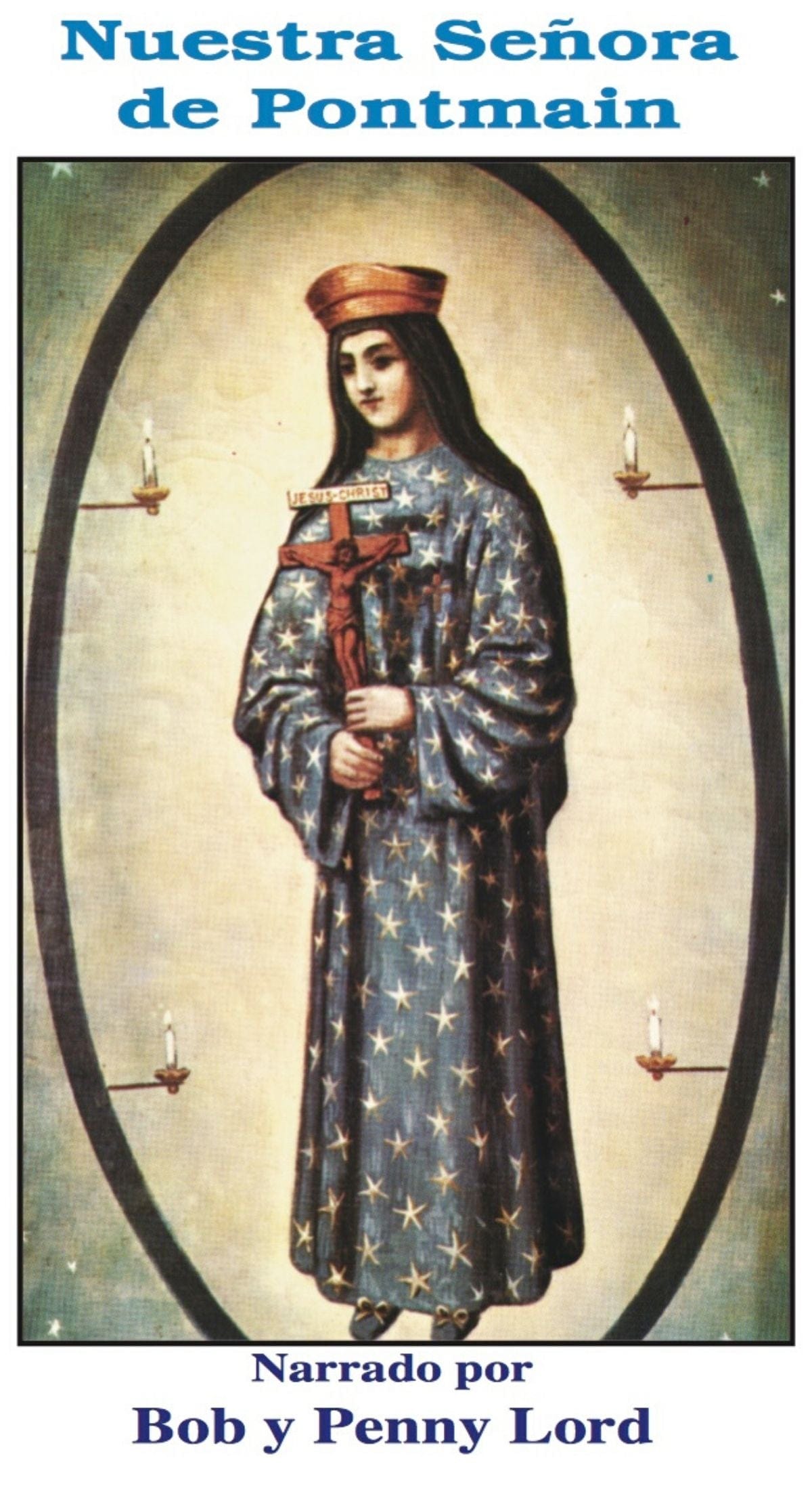 Image of Nuestra Senora de Pontmain statue, Spanish religious statue by Bob and Penny Lord Ministry, showcasing intricate religious craftsmanship.