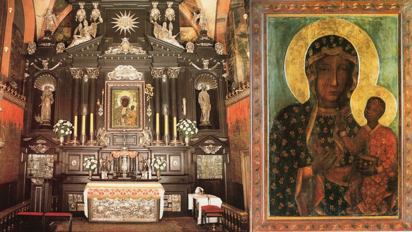 DVD titled Our Lady of Czestochowa Jasna Gora Poland by Bob and Penny Lord showing a cover image with religious iconography.