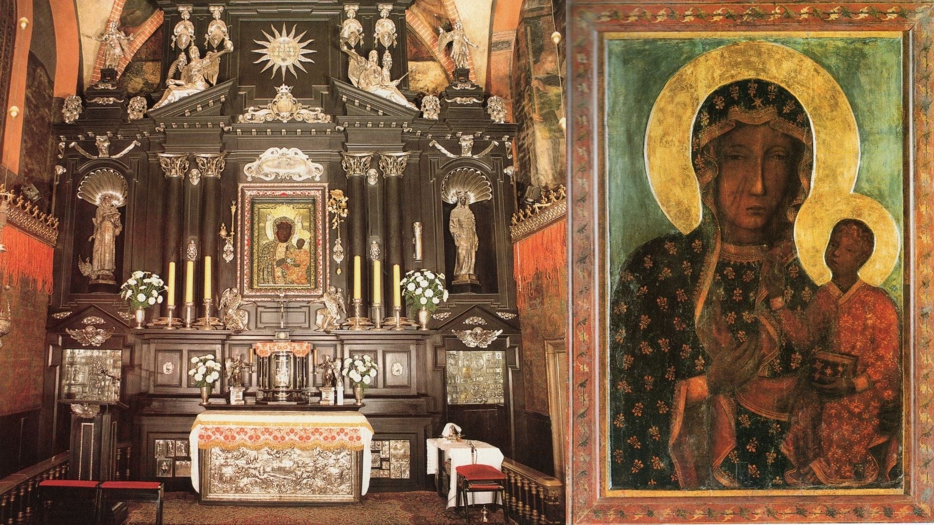 DVD titled Our Lady of Czestochowa Jasna Gora Poland by Bob and Penny Lord showing a cover image with religious iconography.