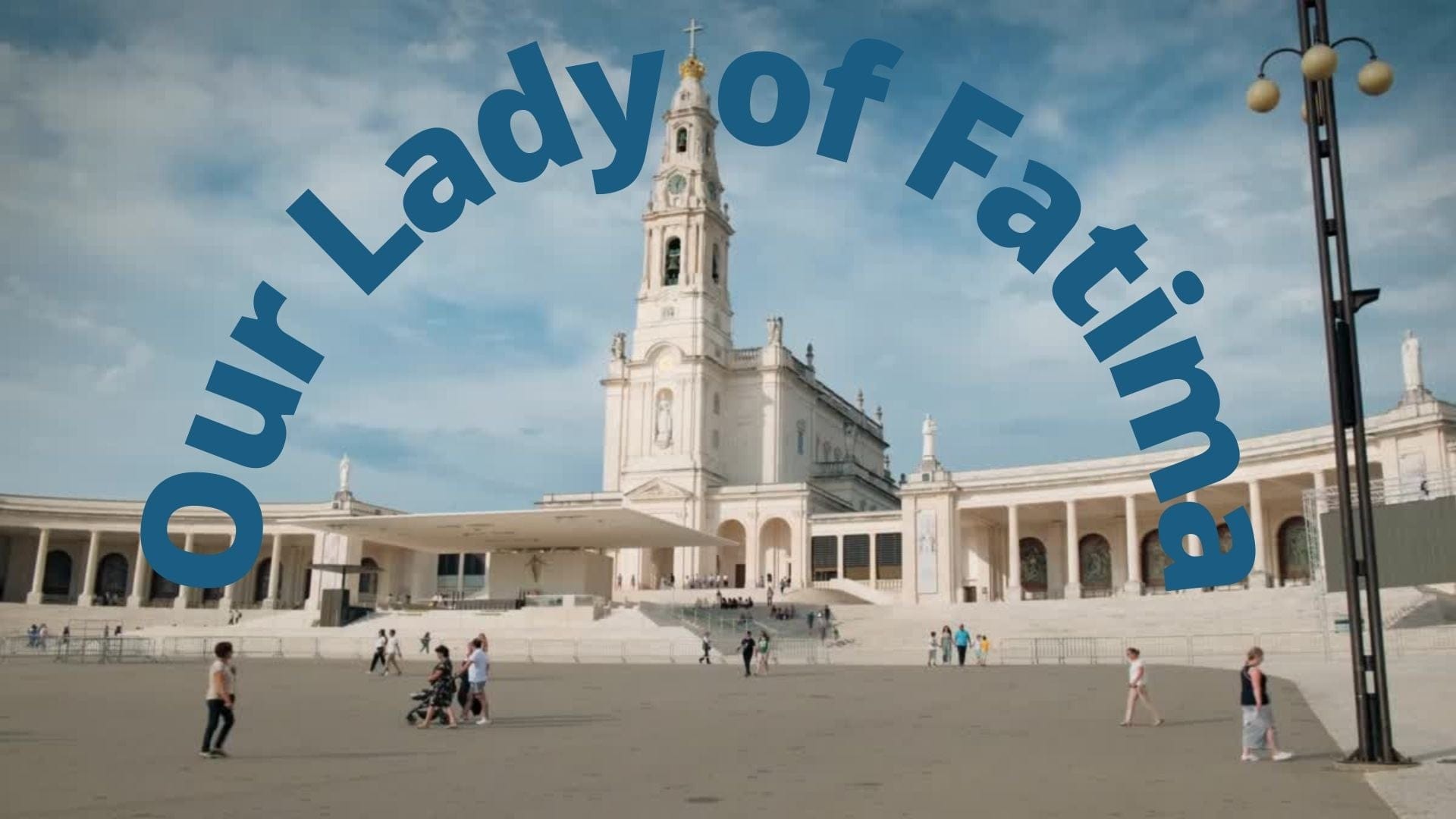 DVD of Our Lady of Fatima by Bob and Penny Lord, featuring a cover image with religious artwork and DVD branding.