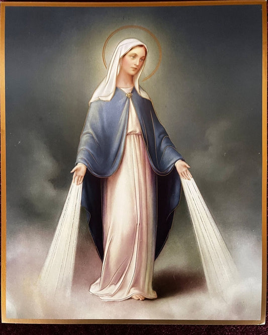 Art print of Our Lady of Grace, 8x10 inches, by Bob and Penny Lord, featuring a detailed religious depiction perfect for spiritual decor.