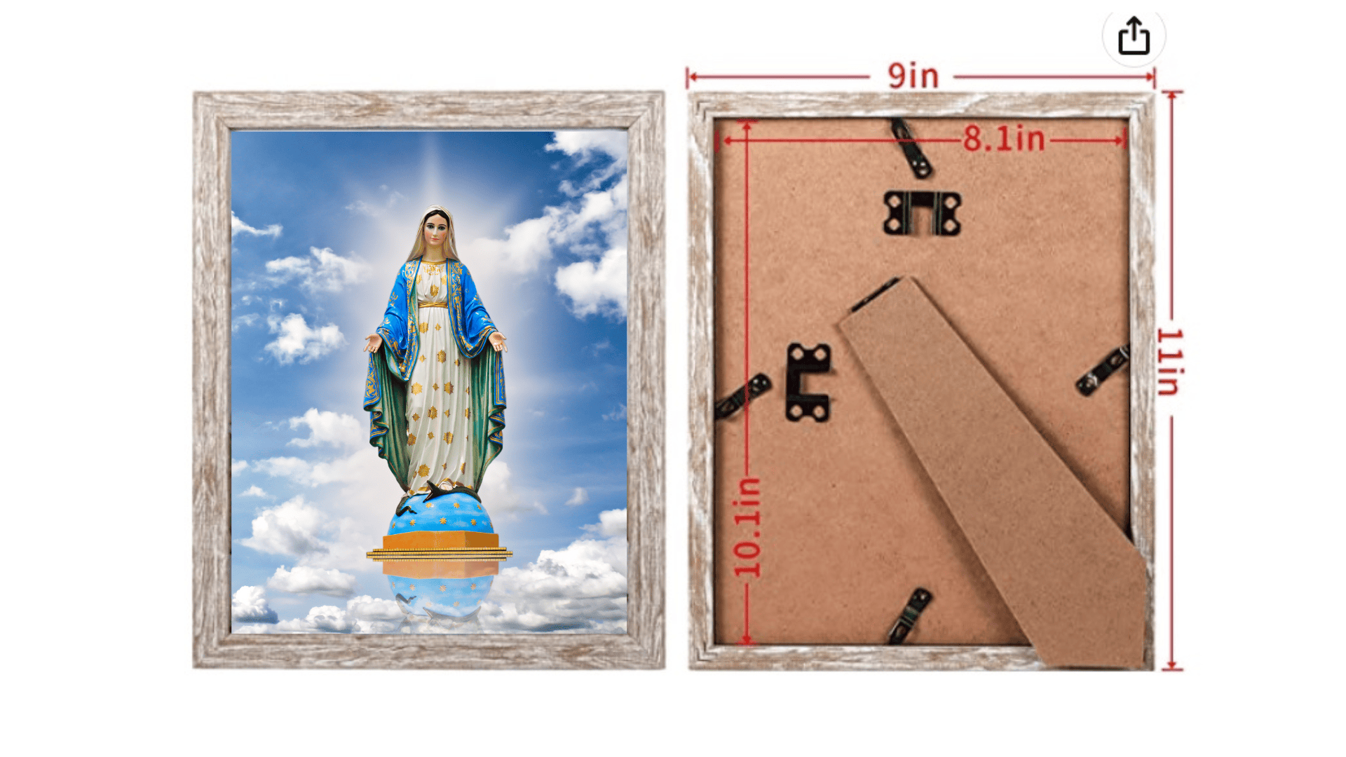 Our Lady of Grace 8x10 print by Bob and Penny Lord, religious poster featuring a serene depiction of the Virgin Mary.