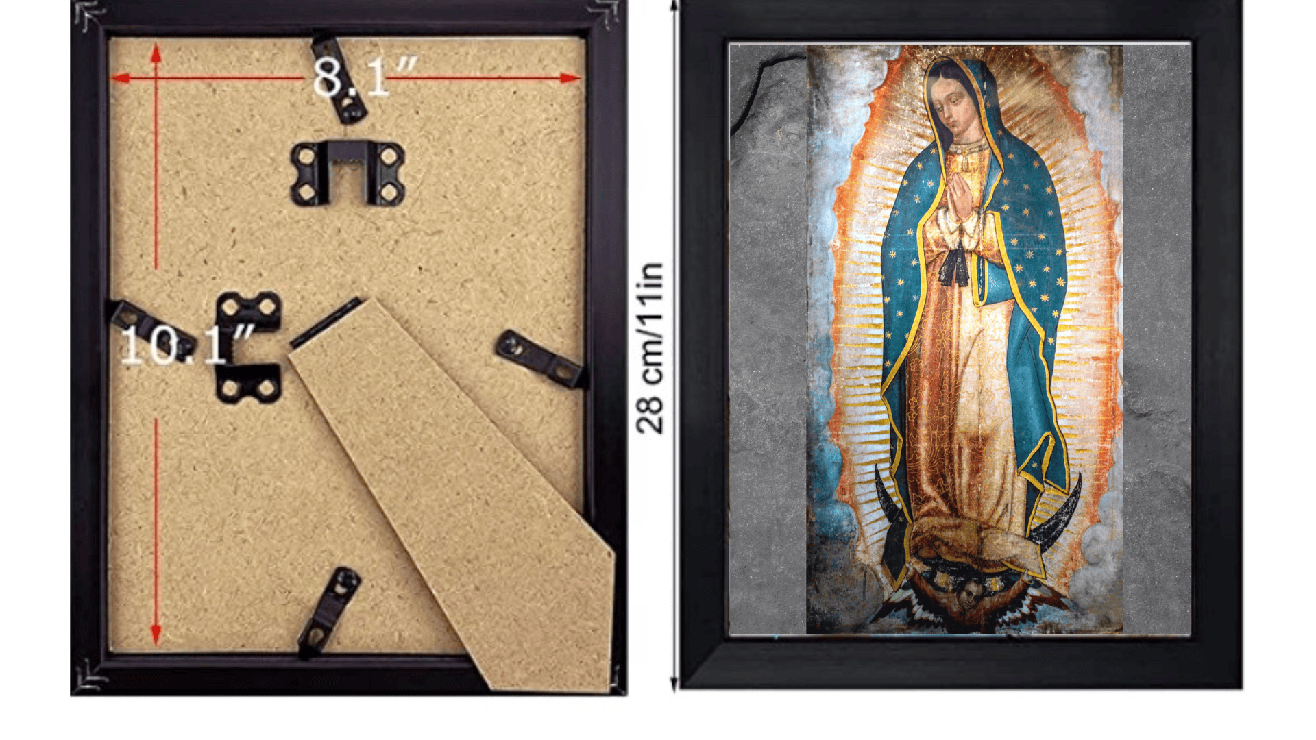 Lady of Guadalupe 8x10 print by Bob and Penny Lord, religious poster featuring the iconic Virgin Mary image.