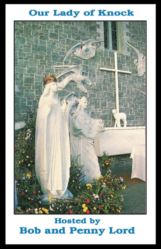 DVD of Our Lady of Knock by Bob and Penny Lord, showing the DVD case with religious artwork and title on the cover.