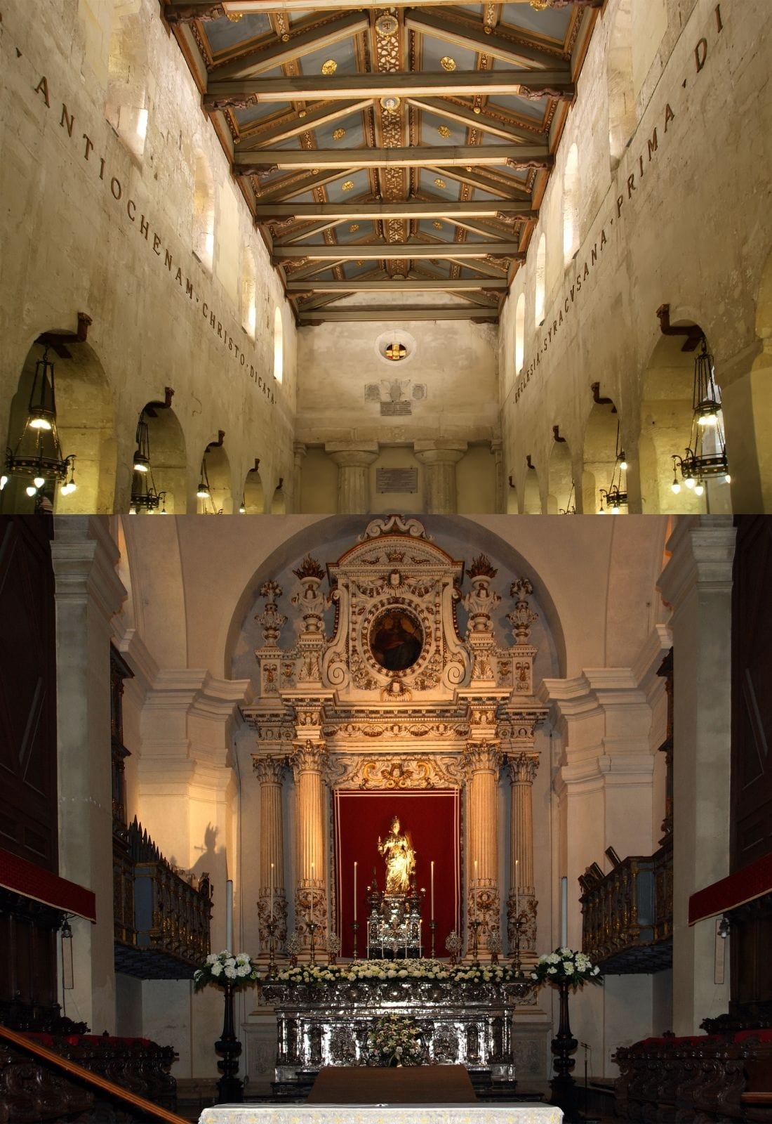 DVD cover of Our Lady of Tears Siracusa Sicily by Bob and Penny Lord, featuring religious imagery and scenic Sicilian background.