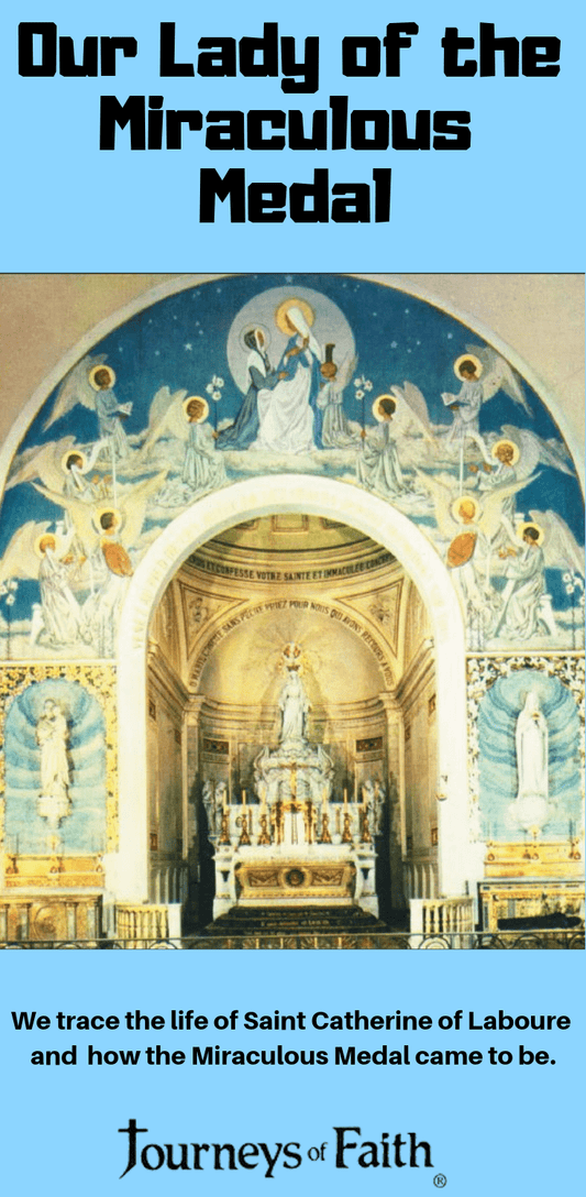 DVD of Our Lady of the Miraculous Medal by Bob and Penny Lord, featuring religious imagery and the medal's significance.