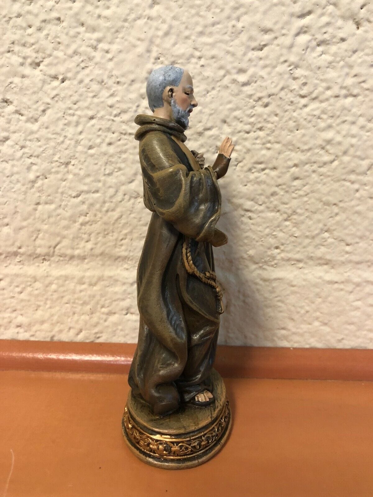 Padre Pio 6-inch religious statue by Bob and Penny Lord, detailed Christian collectibles for spirituality and devotion.