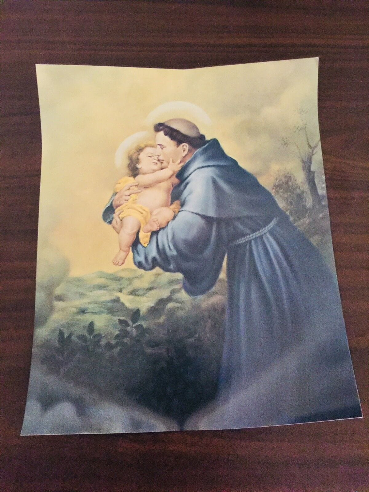 7-inch Saint Anthony of Padua religious image print by Bob and Penny Lord, featuring a detailed depiction of the saint.