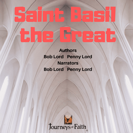 Saint Basil the Great Audio CD by Bob and Penny Lord Ministry, showing a CD case with religious artwork and text.