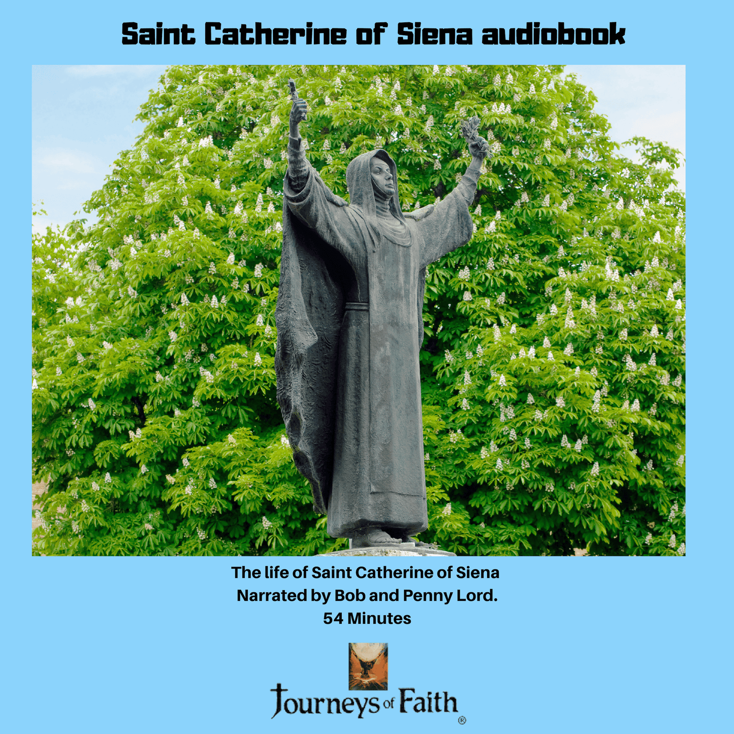 Saint Catherine of Siena DVD by Bob and Penny Lord, showing the DVD case with religious artwork and title on the cover.