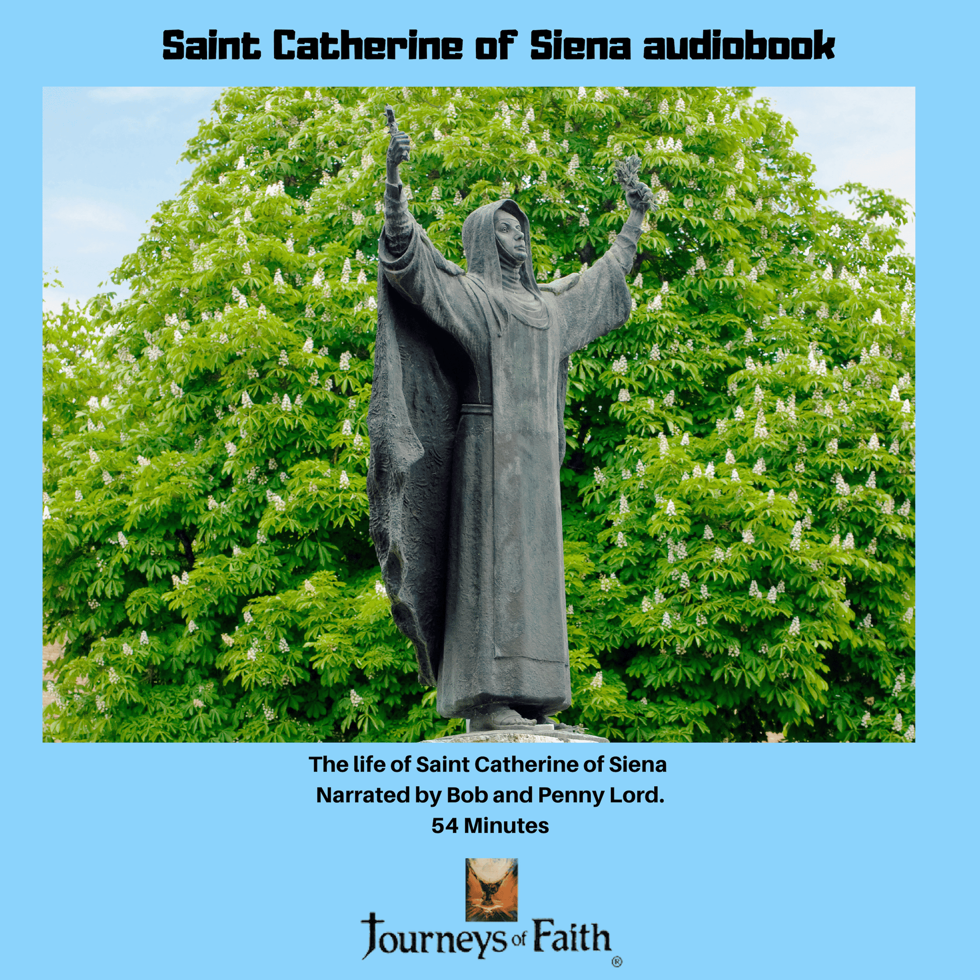 Saint Catherine of Siena DVD by Bob and Penny Lord, showing the DVD case with religious artwork and title on the cover.