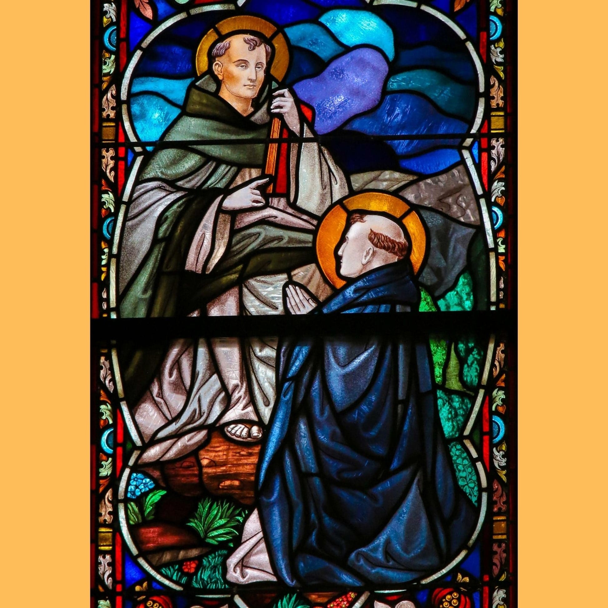 Saint Dominic DVD by Bob and Penny Lord, featuring a cover image of the religious film on a DVD disc.