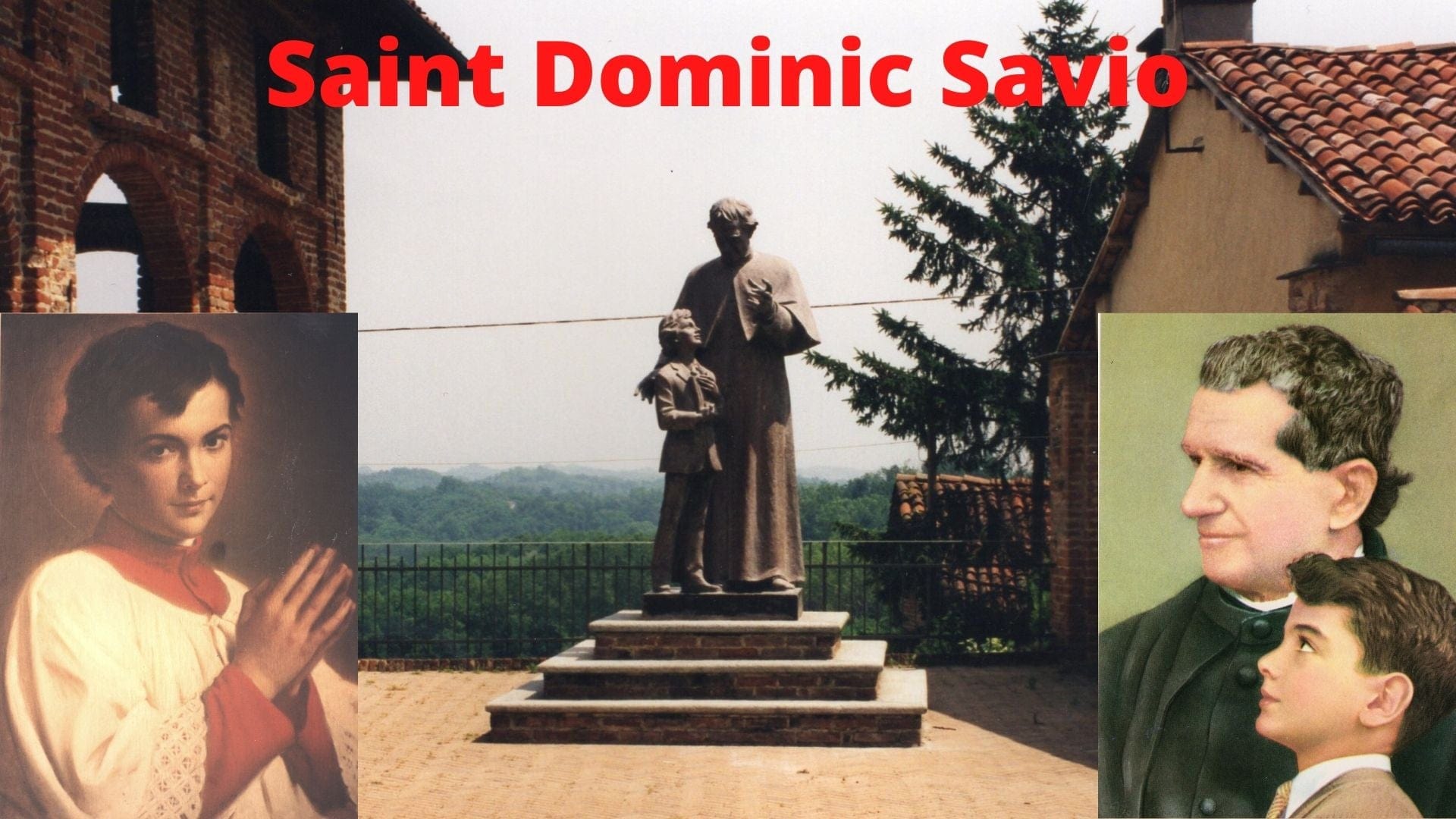 Saint Dominic Savio DVD by Bob and Penny Lord, featuring a cover image with religious artwork and the DVD case.