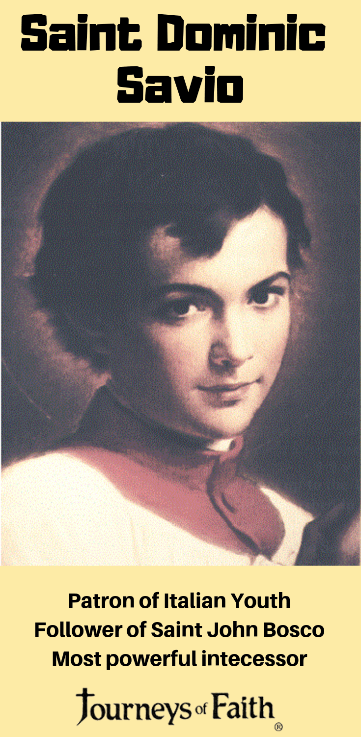 Saint Dominic Savio DVD by Bob and Penny Lord showing the DVD case with a religious image and title on the cover.