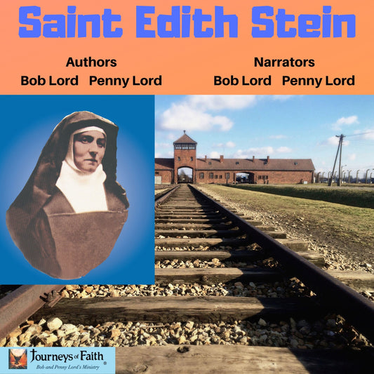 Saint Edith Stein Audio CD by Bob and Penny Lord Ministry, showing the CD case with Saint Edith Stein's image and title.