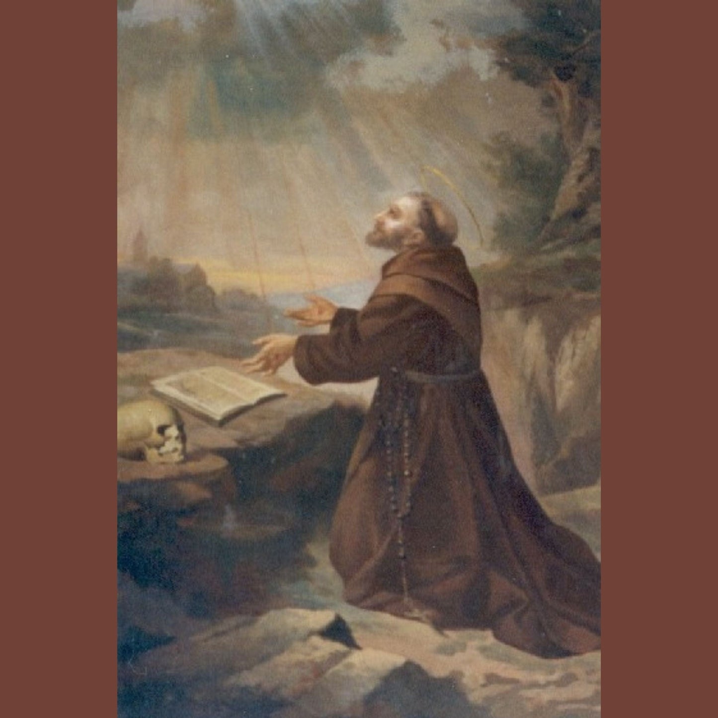 Saint Francis of Assisi DVD by Bob and Penny Lord featuring cover art with religious imagery and film title.