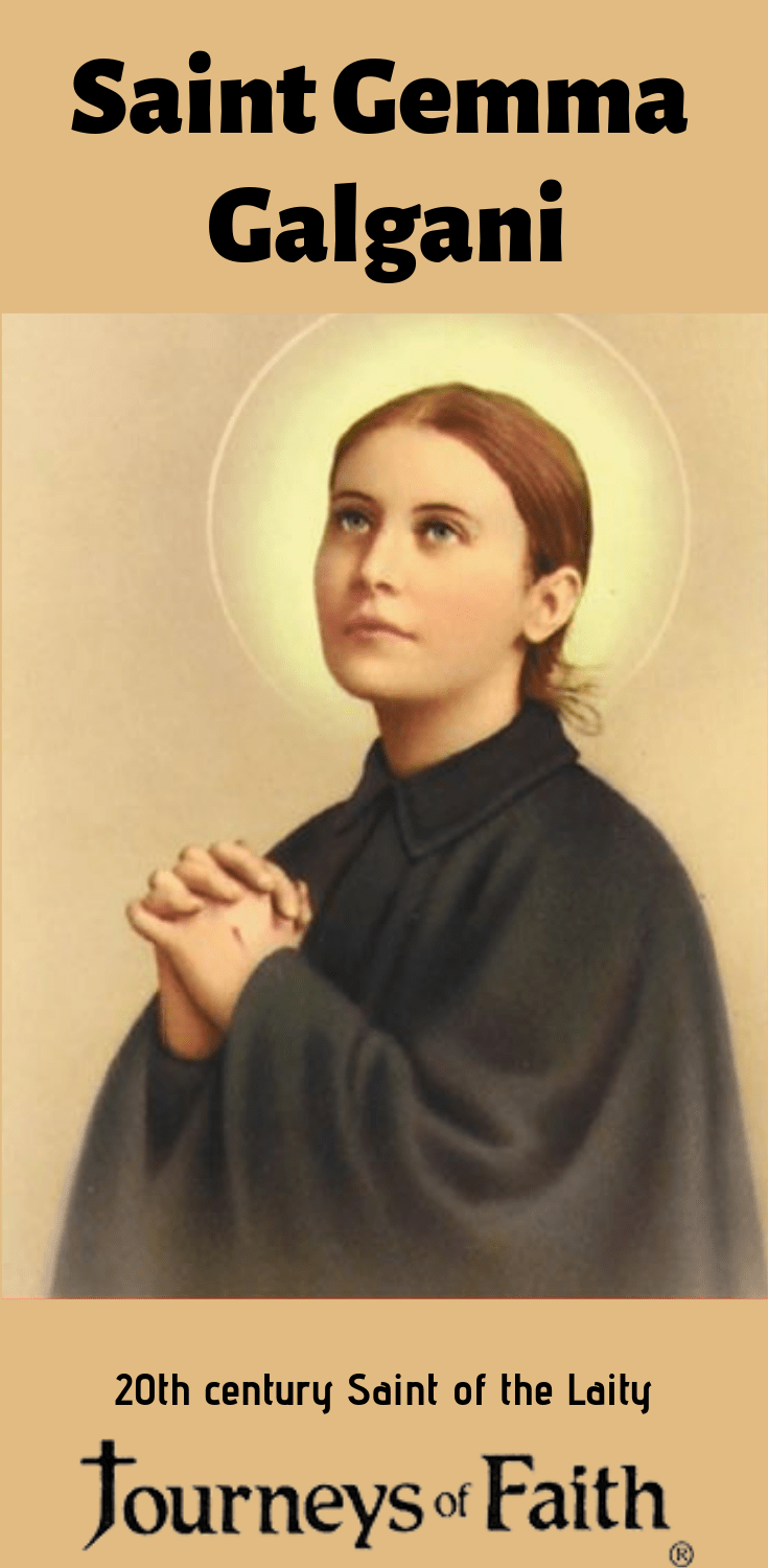 Saint Gemma Galgani DVD by Bob and Penny Lord showing the DVD case with religious artwork and Saint Gemma's portrait.