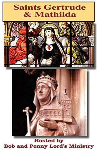 Saint Gertrude Prayer minibook by Bob and Penny Lord Ministry, small booklet with prayer pages and religious illustrations.