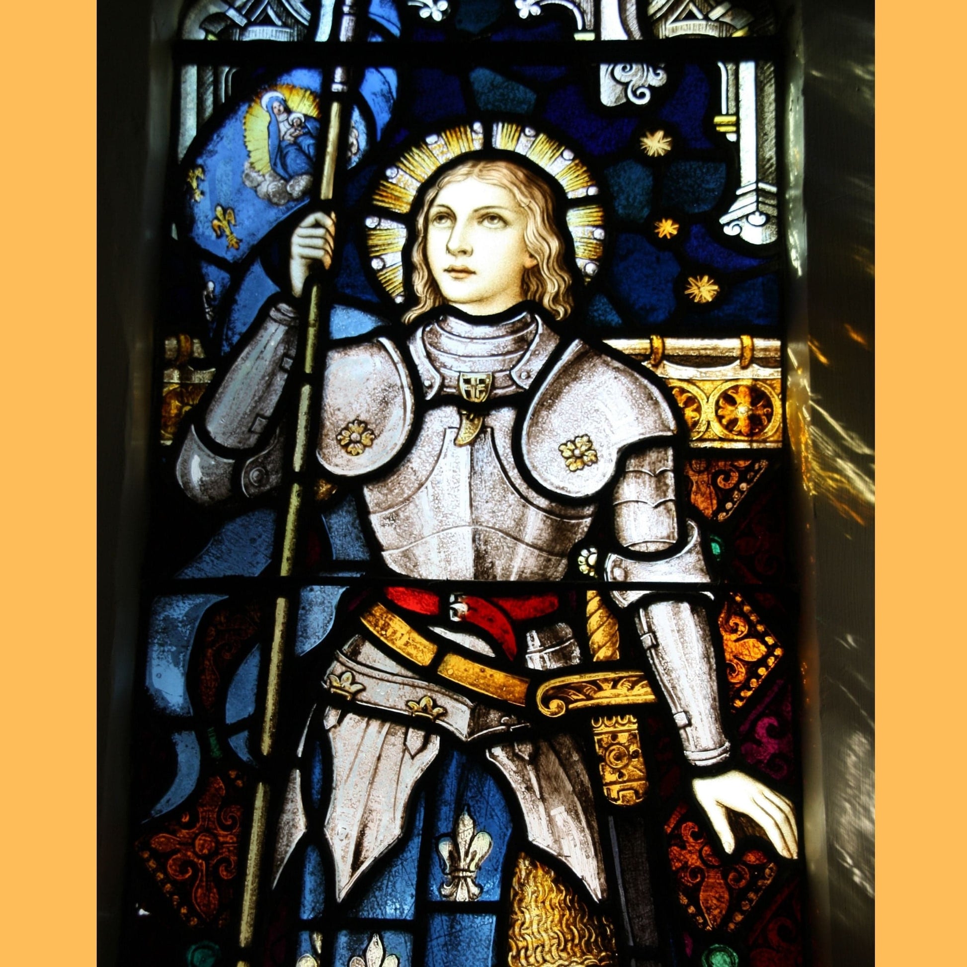 Saint Joan of Arc DVD by Bob and Penny Lord showing the cover art with historical imagery and title text.
