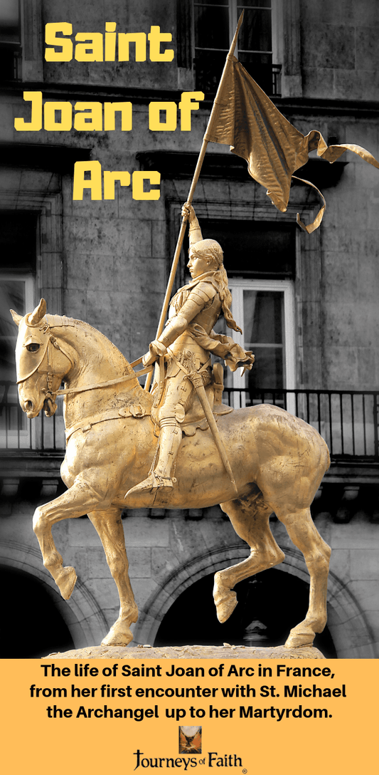 Saint Joan of Arc DVD by Bob and Penny Lord showing a cover image with artwork of Joan of Arc in armor.