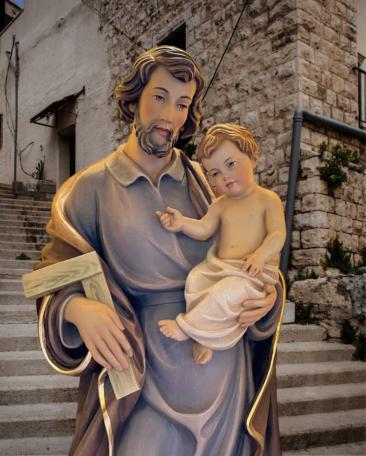 Saint Joseph the Worker art print by Journeys of Faith, 8x10 size, featuring a detailed depiction of Saint Joseph.